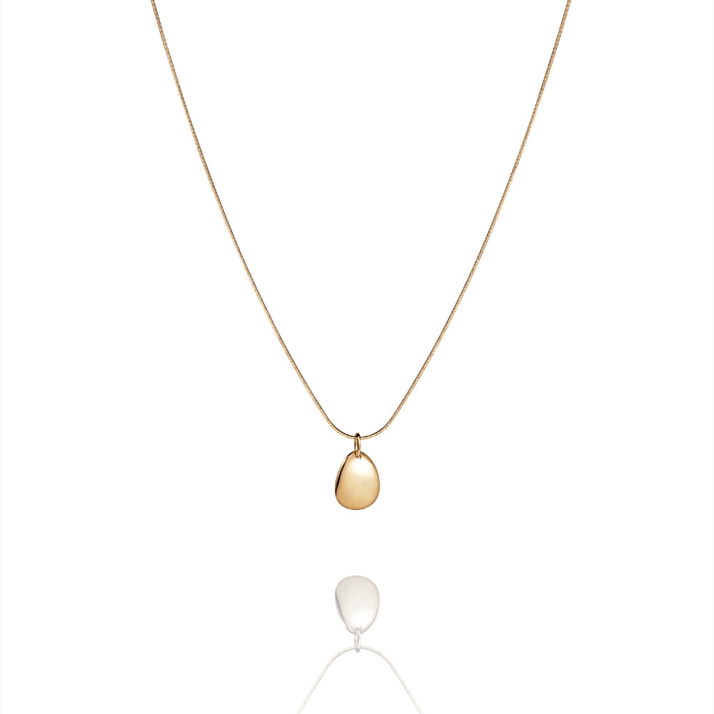 EfvaAttlingMiniRosePetalPendantNecklaceGold