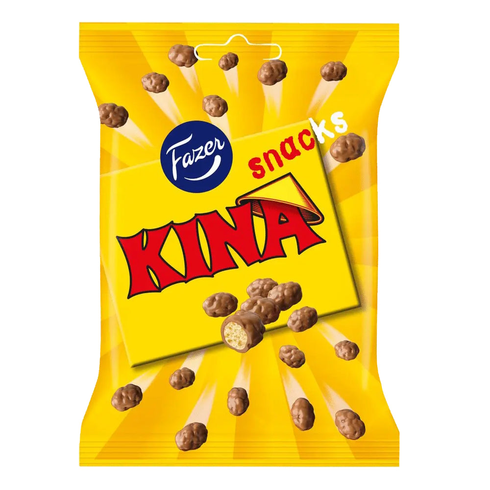 Fazer Kina Gul Snacks 180g Chocolate Wheat Puffs Treat Nordic Fusion fazer-kina-gul-snacks-180g-chocolate-wheat-puffs-treat-nordic-fusion