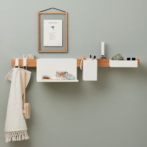 Gejst Flex Magnetic Shelf Bathroom Bundle Oak White