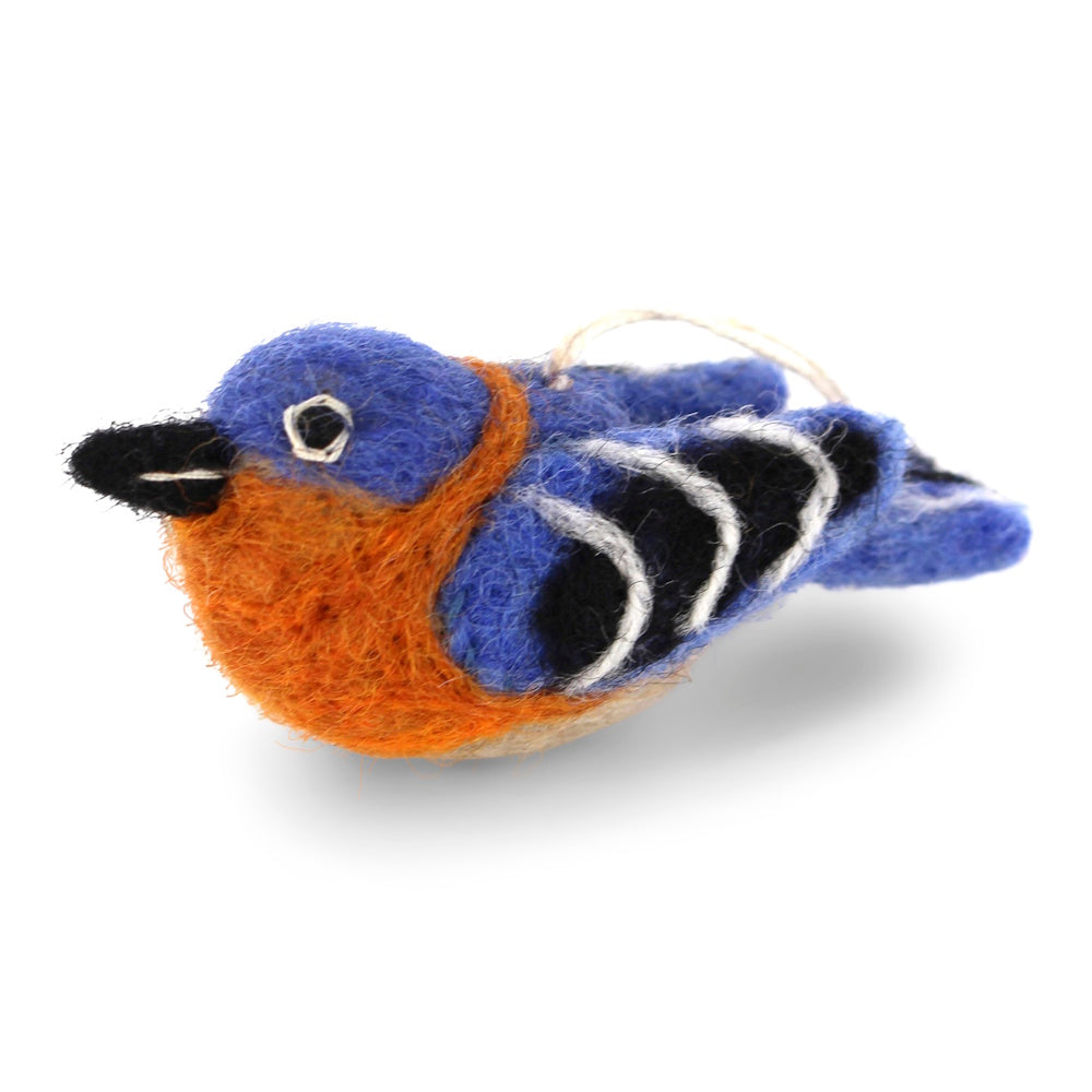 Gry & Sif Bird Eastern Blue Decoration