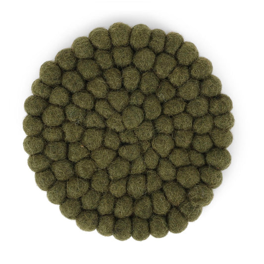 Gry & Sif Coaster Small 2pk pine green