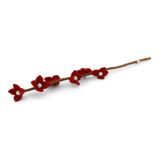 Gry & Sif Dark Red Flower on Stalk