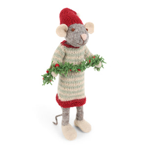 Gry & Sif Mouse Big Grey Garland