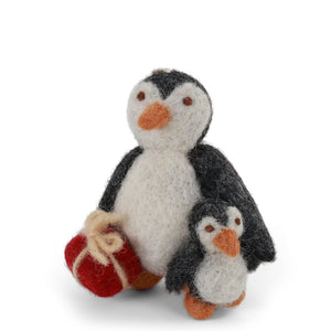Gry & Sif Penguin with Baby Decoration