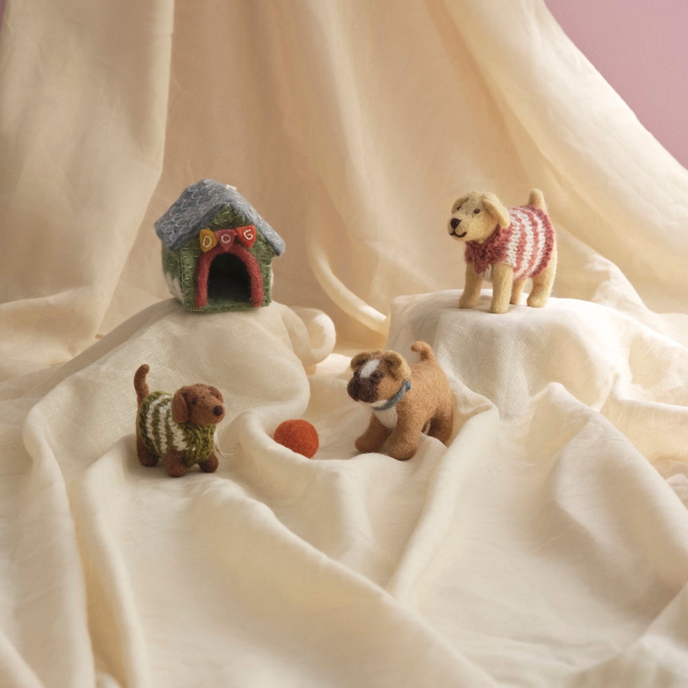 Gry & Sif Felted French Bulldog Decoration