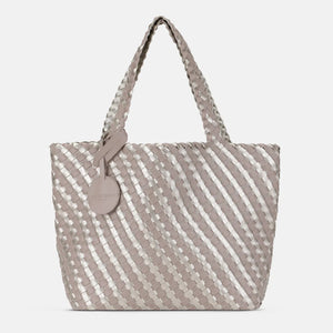 Ilse Jacobsen Braided Tote Bag Atmosphere-Platin