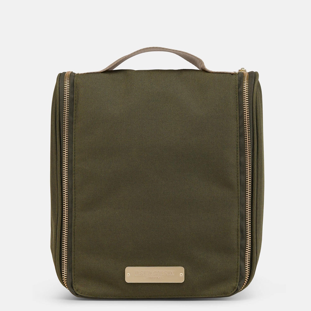 Ilse Jacobsen Hanging Toiletry Bag Army