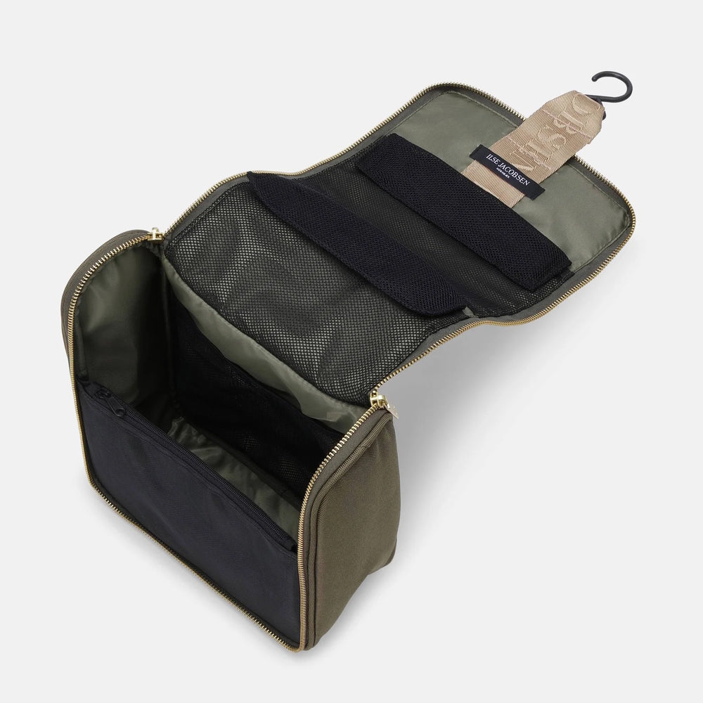 Ilse Jacobsen Hanging Toiletry Bag Army