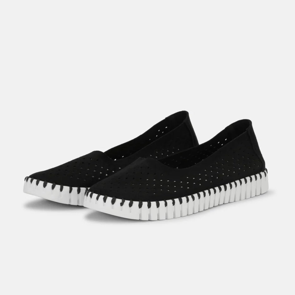 Ilse Jacobsen Tulip Ballerina Black – Lightweight Everyday Shoe ...