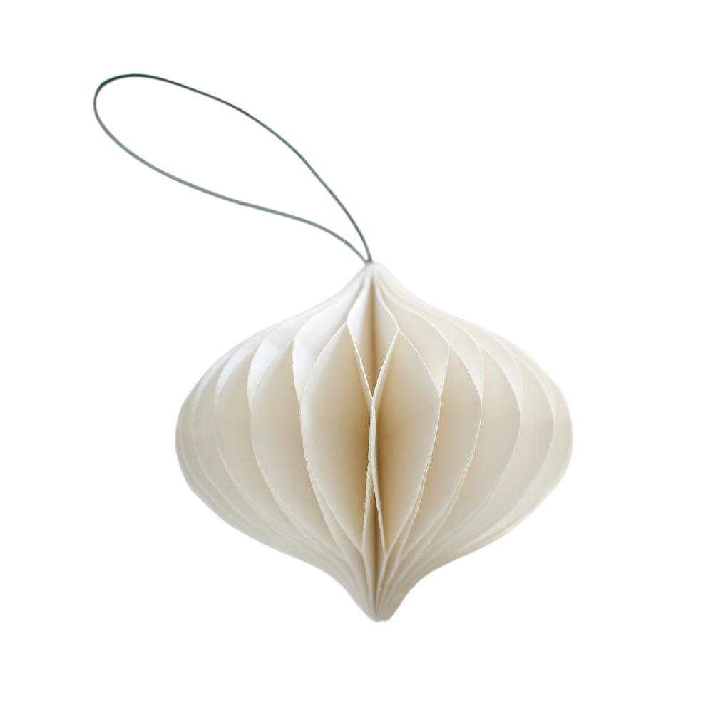 Jewel Paper Ornament off-white