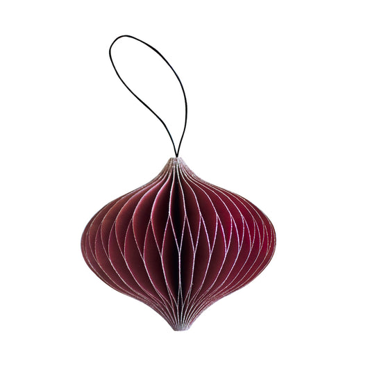 Jewel Paper Ornament Red