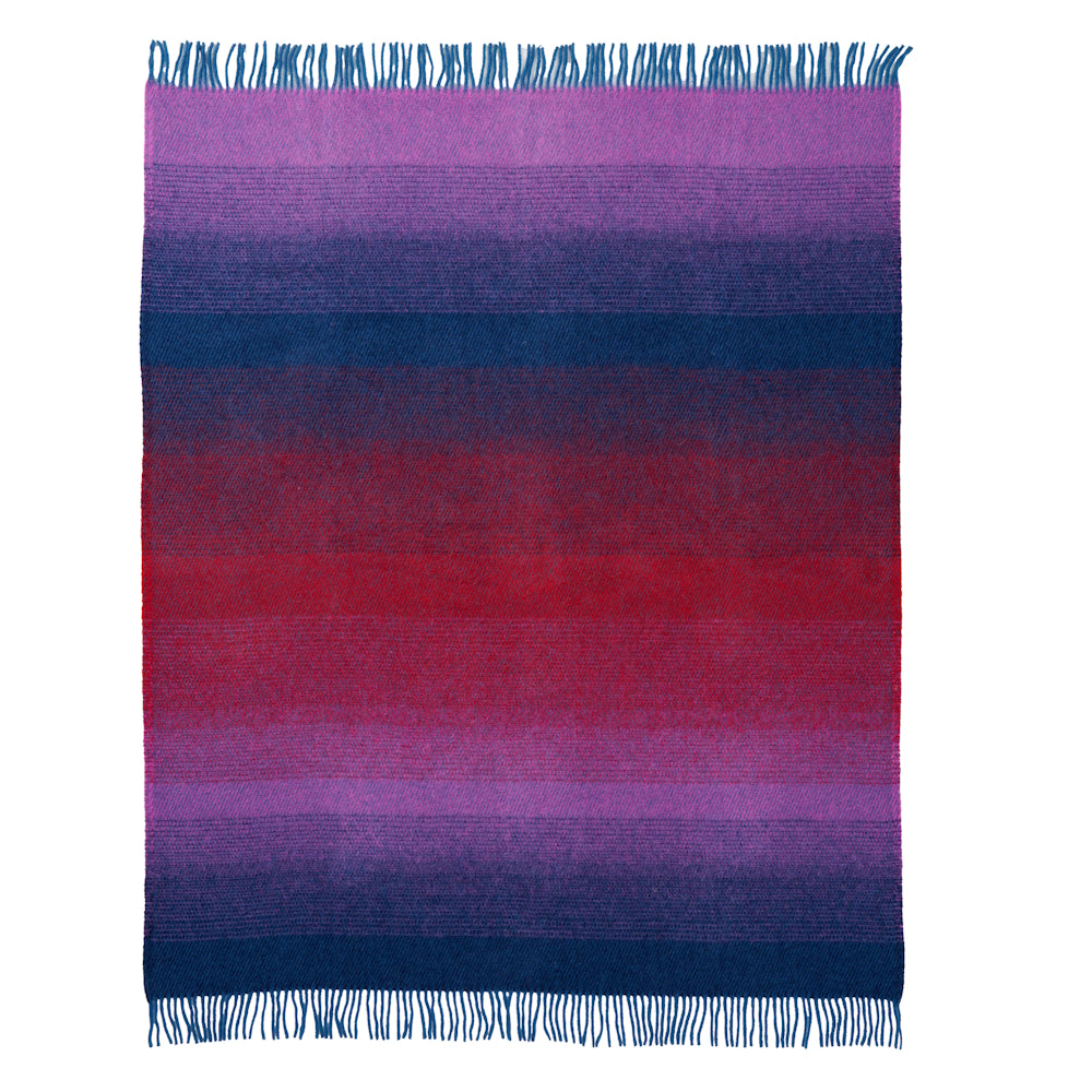 Klippan Aurora Wool Blanket Purple Blue