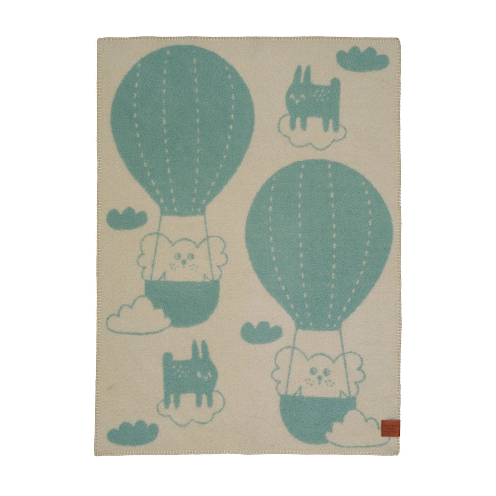 Klippan Balloon Wool Blanket Blue