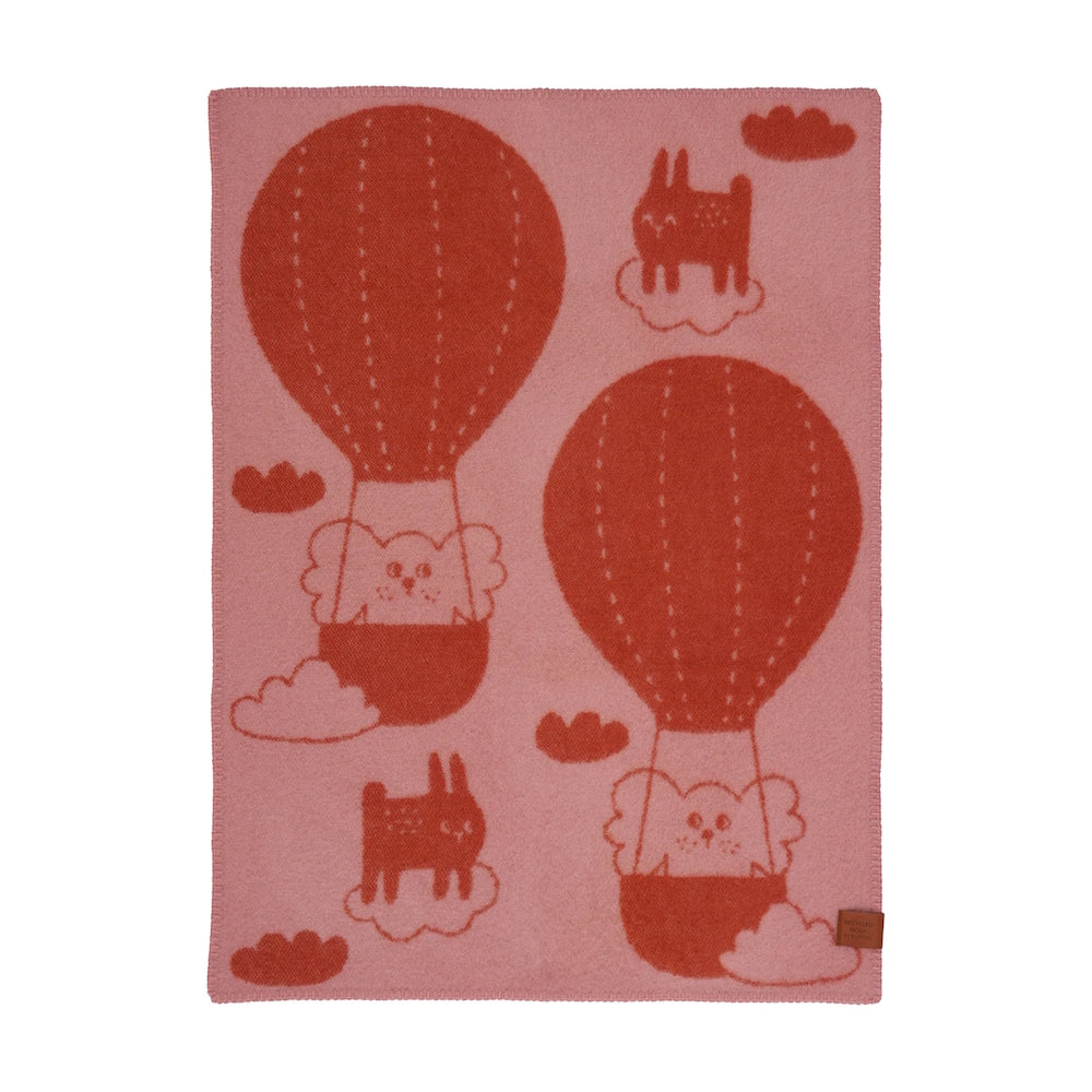 Klippan Balloon Wool Blanket Pink