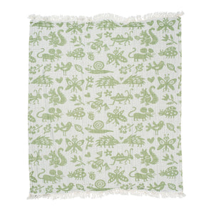 Klippan Garden Animal Baby Muslin Blanket