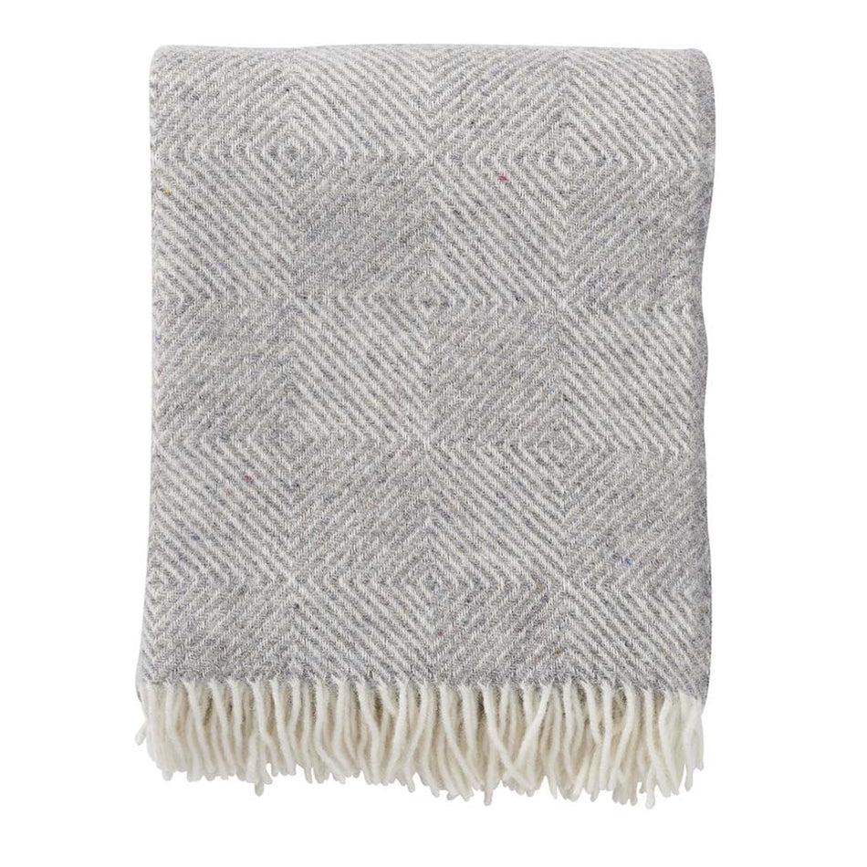 Klippan Gooseye Recycled Wool Blanket 
Grey