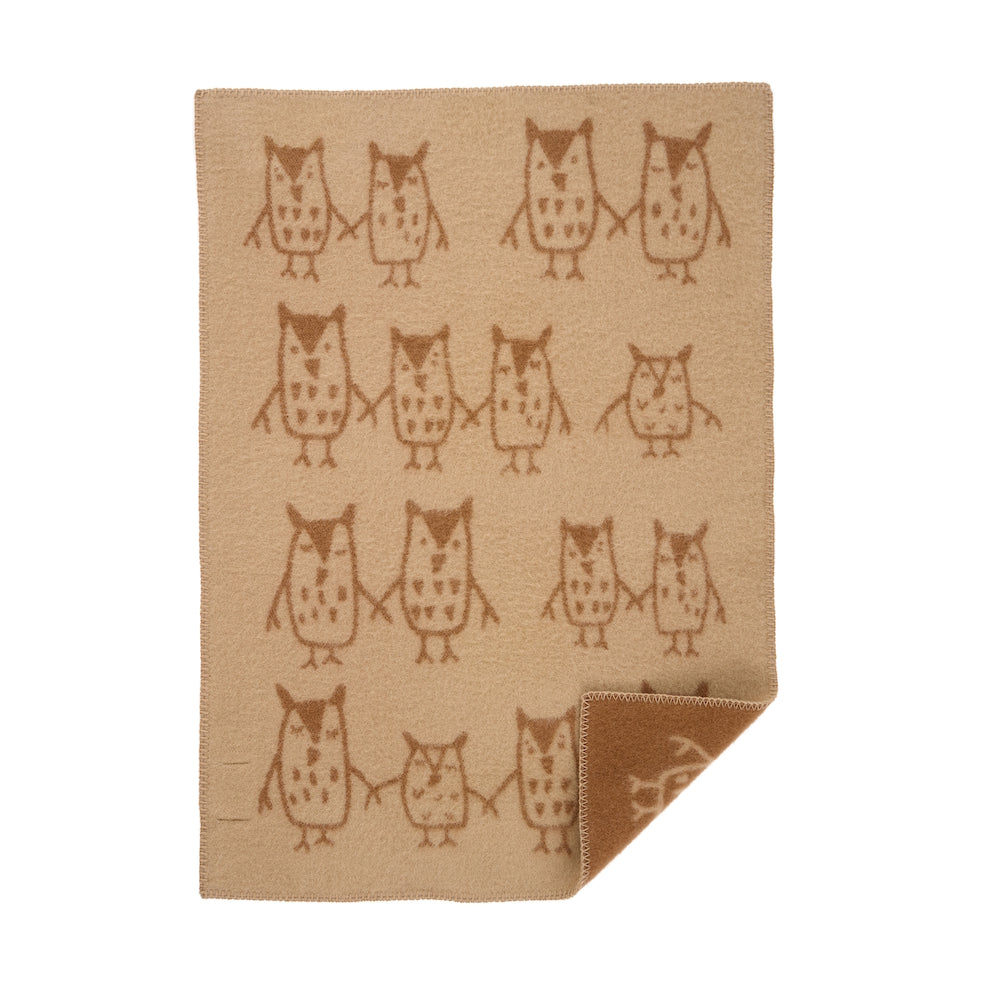 Klippan Hand In Hand Baby Wool Blanket Taupe