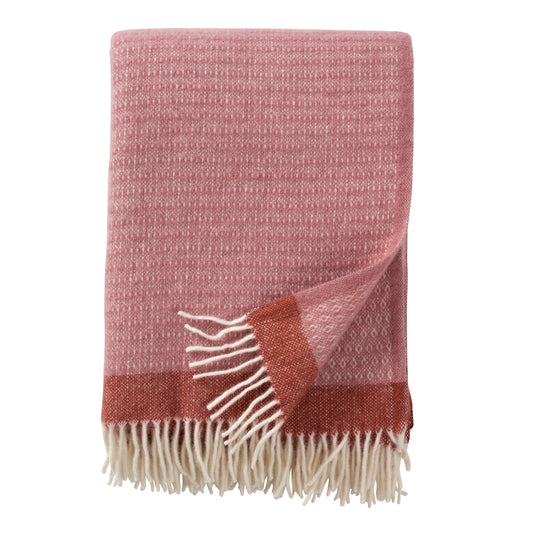 Klippan Harald Organic Wool Blanket Dusty Rose