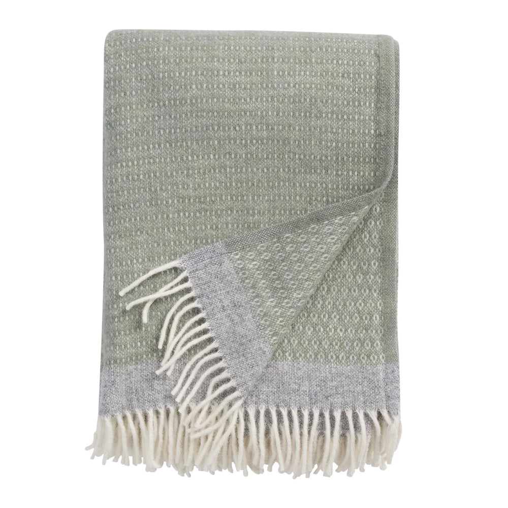 Klippan Harald Organic Wool Blanket Green