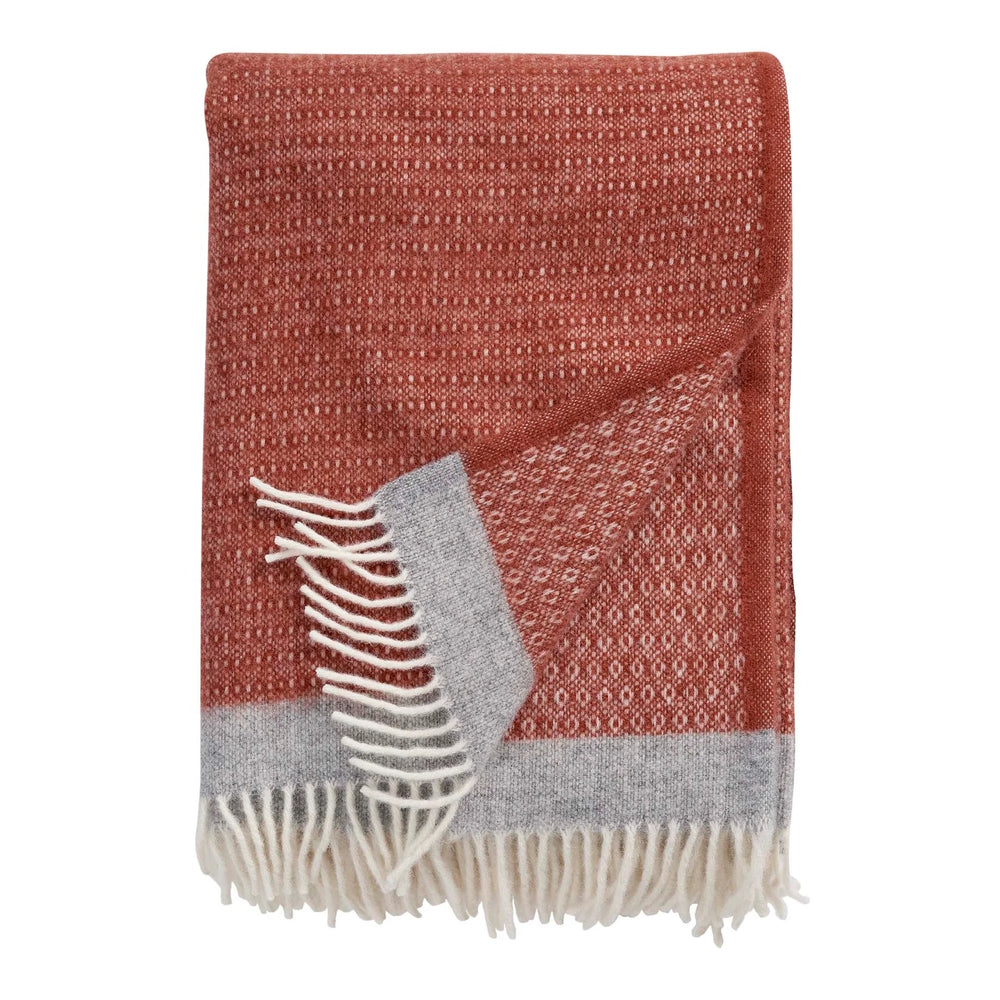 Klippan Harald Organic Wool Blanket Rust