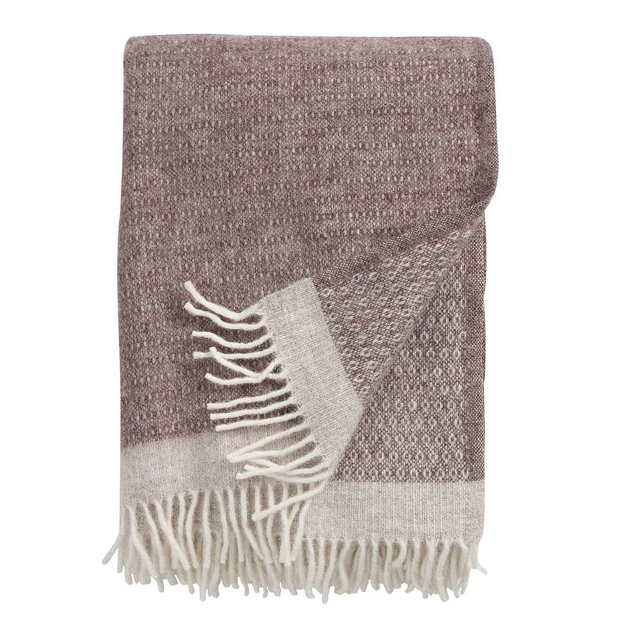 Klippan Harald Organic Wool Blanket Rust Brown
