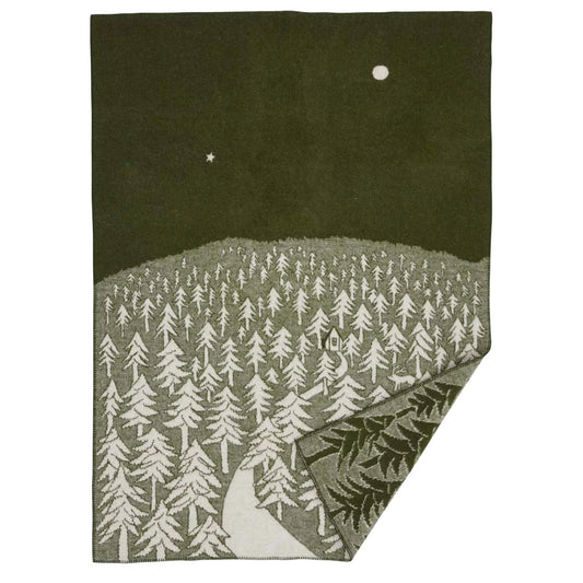 Klippan House in the Forest Wool Blanket