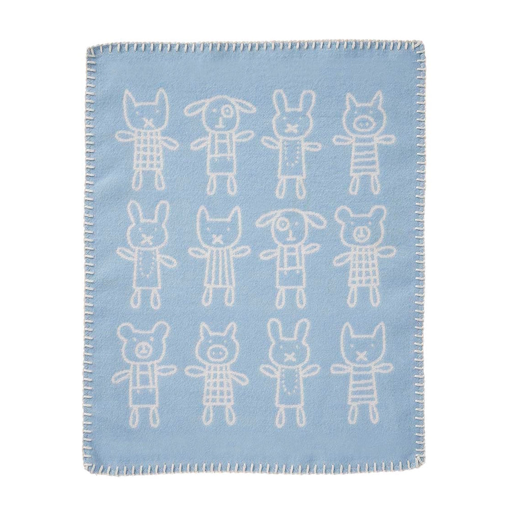 Klippan Hug Snuggle Organic Cotton Baby Comforter Blue