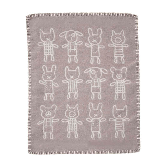 Klippan Hug Snuggle Organic Cotton Baby Comforter Grey
