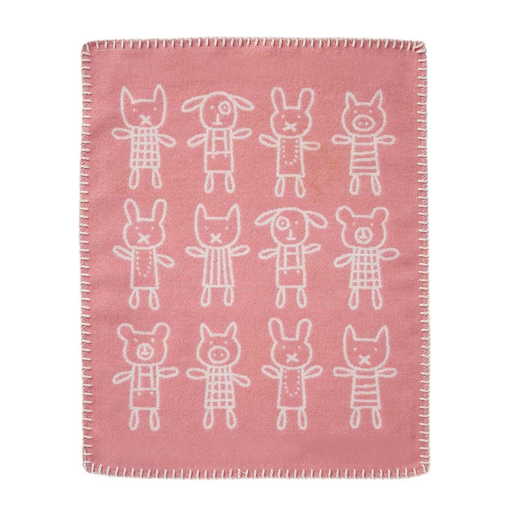 Klippan Hug Snuggle Organic Cotton Baby Comforter Pink