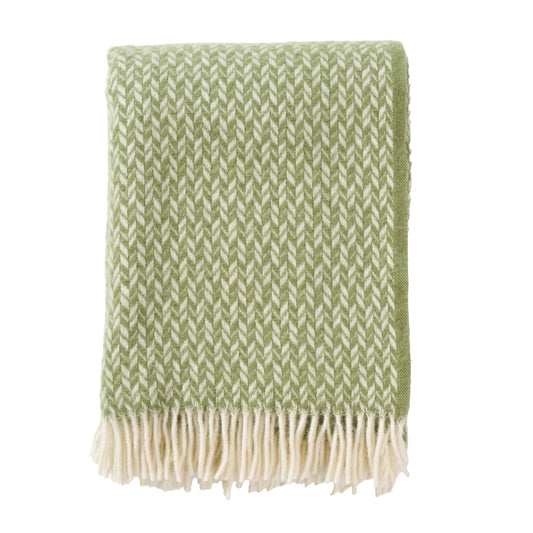 Klippan Lovik Wool Blanket Green