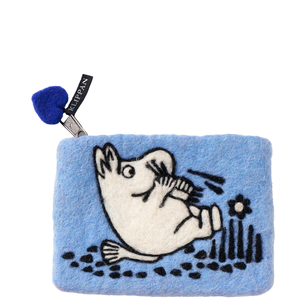 Klippan Moomin Tripping Hand Felted Purse