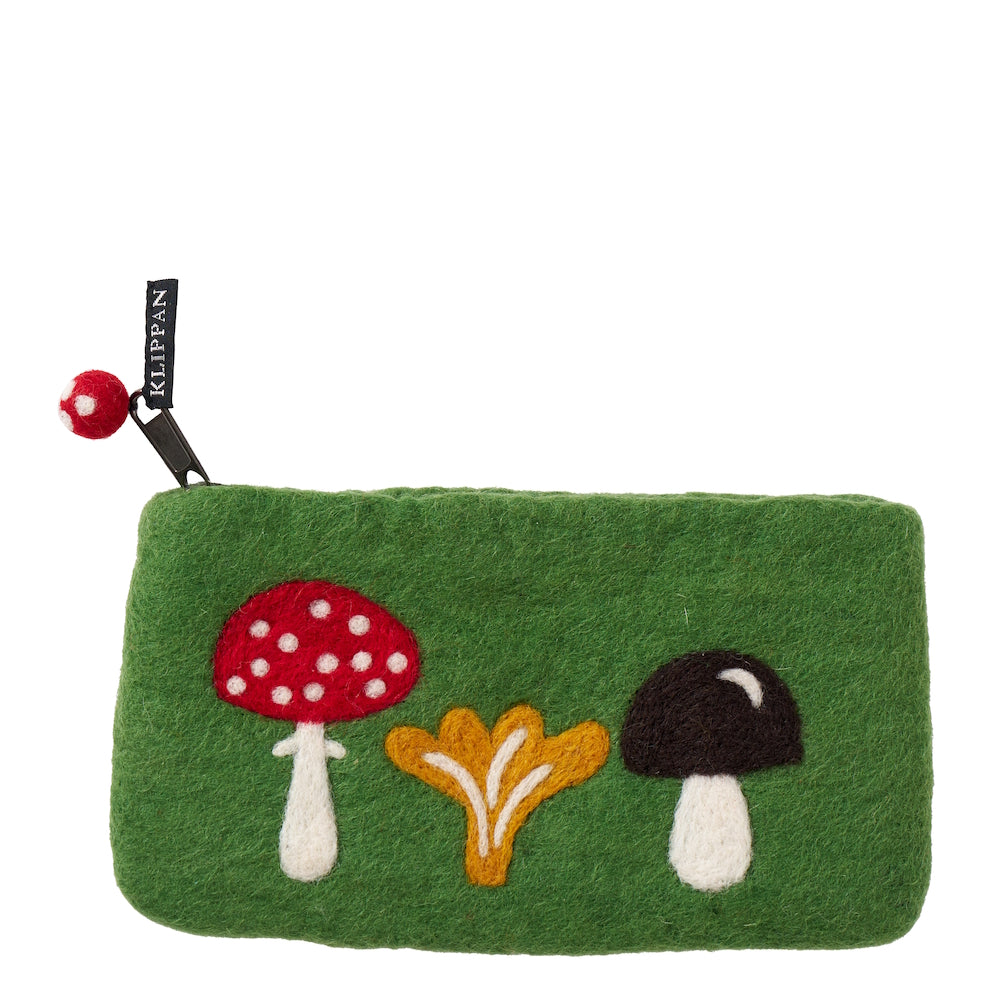 Klippan Mushroom Hand Felted Purse