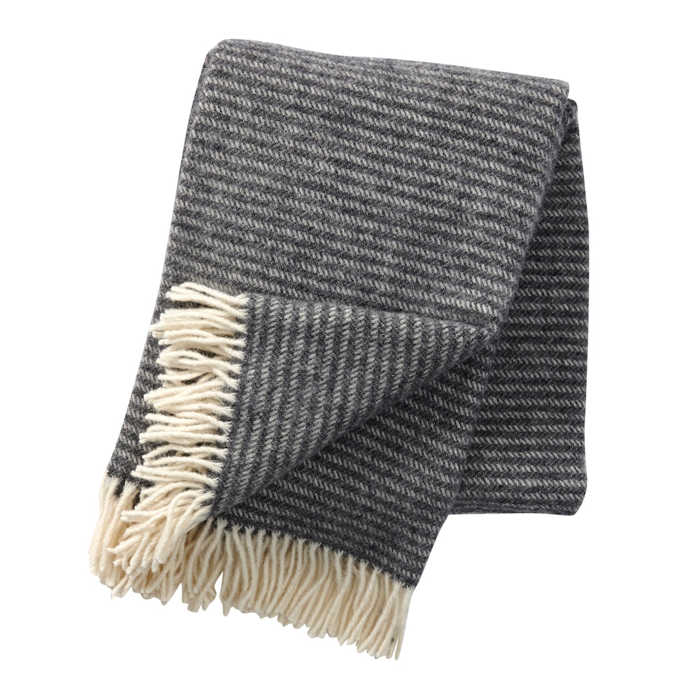 Klippan Ralph Wool Blanket Dark Grey