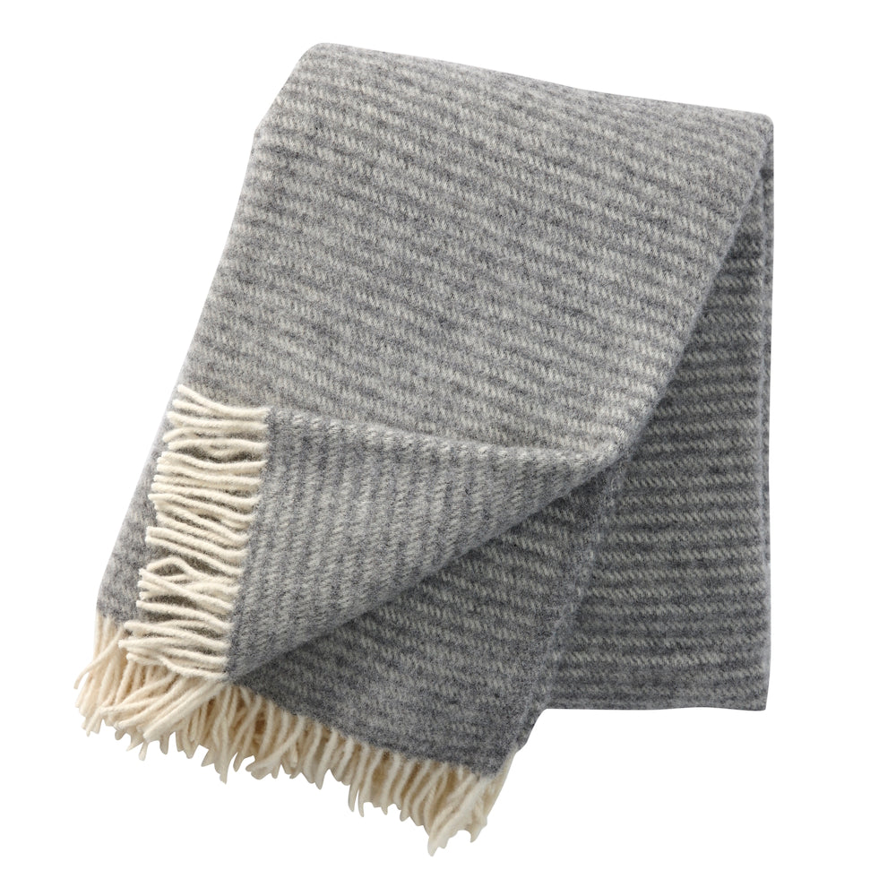 Klippan Ralph Wool Blanket Light Grey