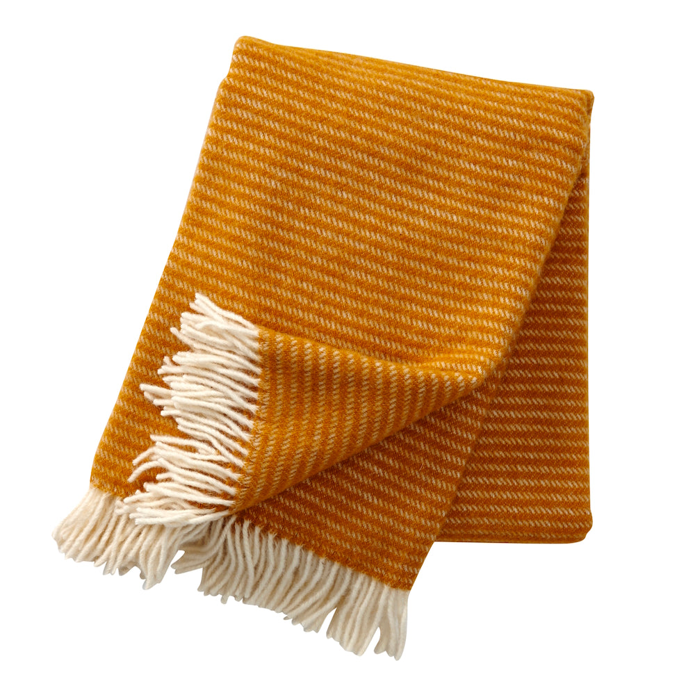Klippan Ralph Wool Blanket Mustard