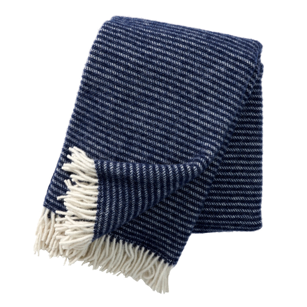 Klippan Ralph Wool Blanket Navy