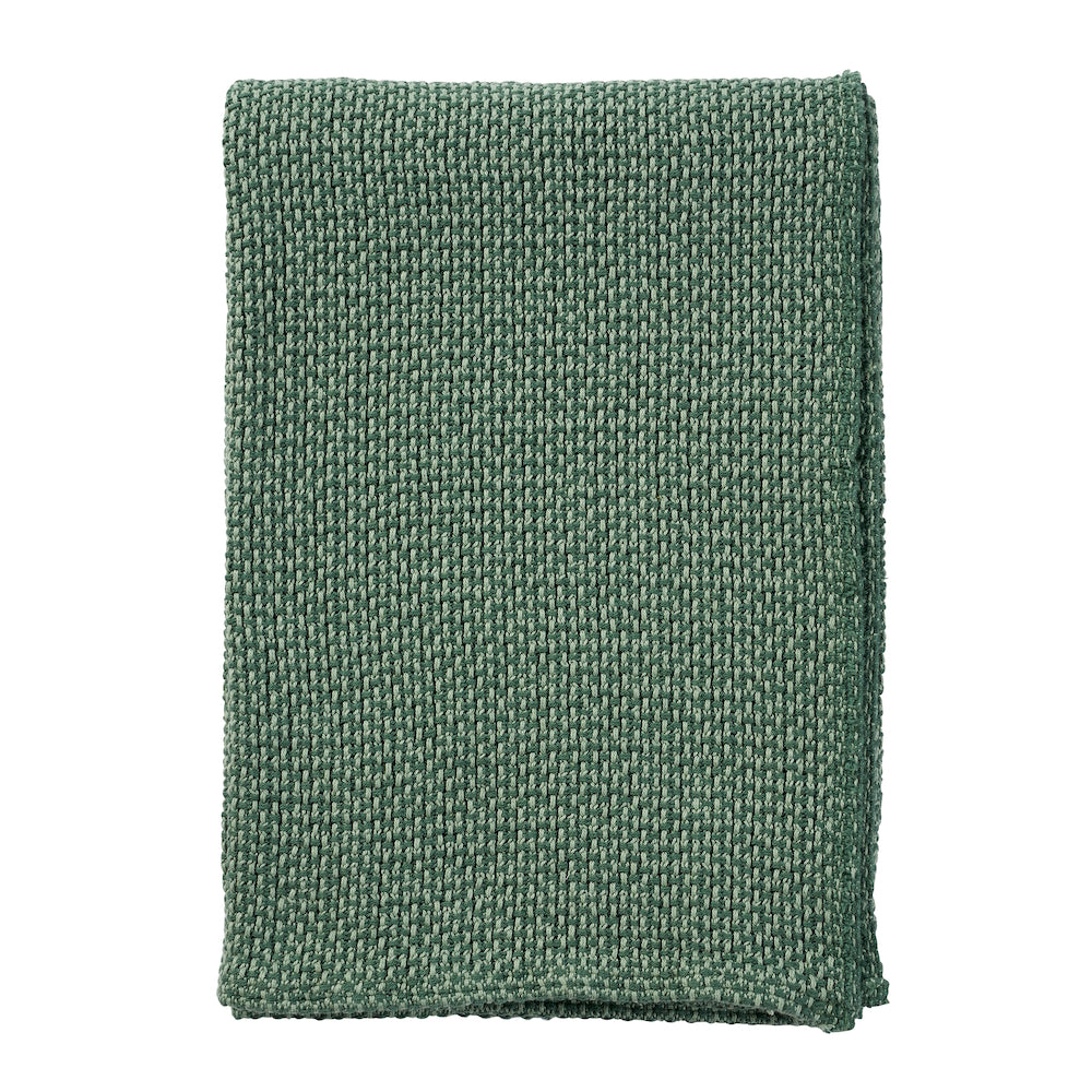 Klippan Basket Cotton Blanket Green