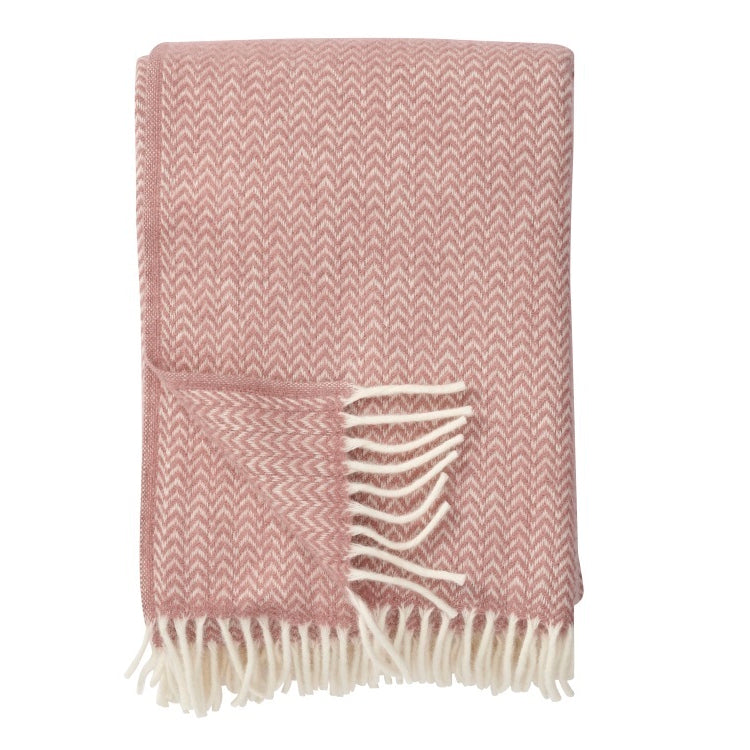 Klippan Chevron Wool Blanket nude