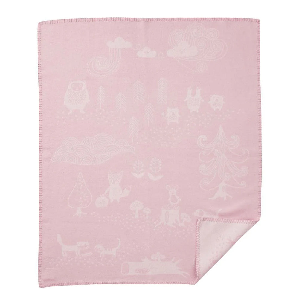 Klippan Little Bear Blanket Cotton Pink