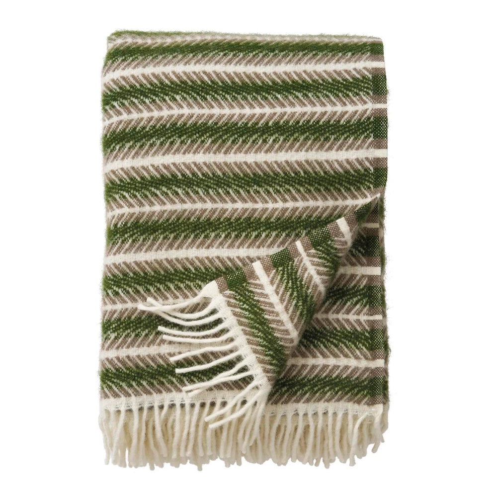 Klippan Oscar Eco Wool Blanket Green