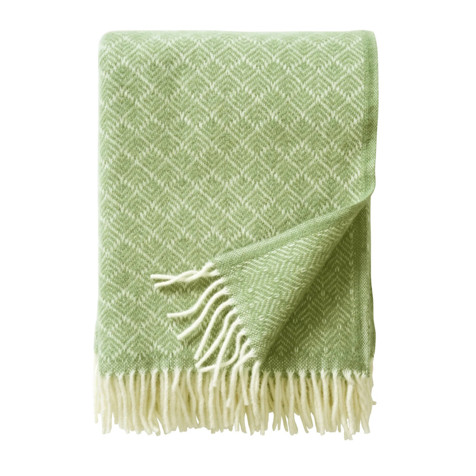 Klippan Pampas Eco Wool Blanket Green