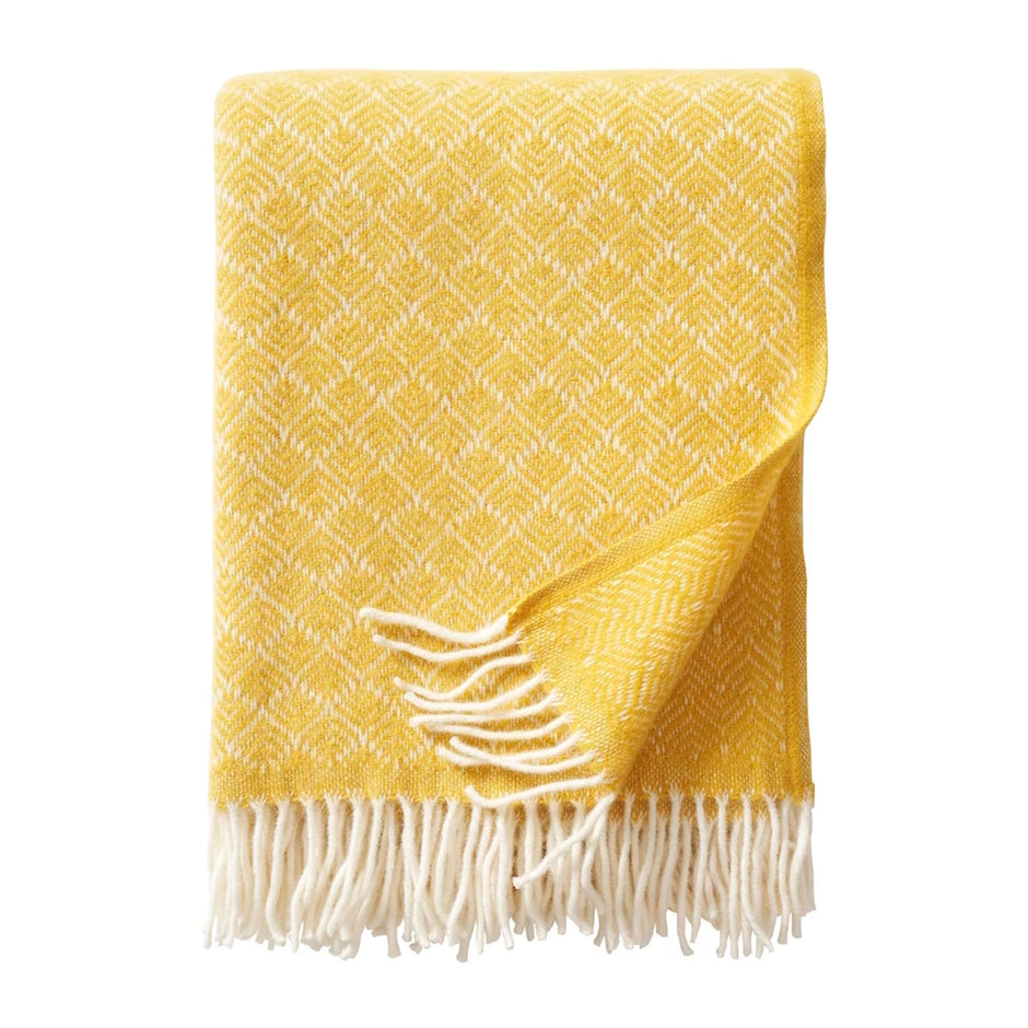 Klippan Pampas Eco Wool Blanket Yellow