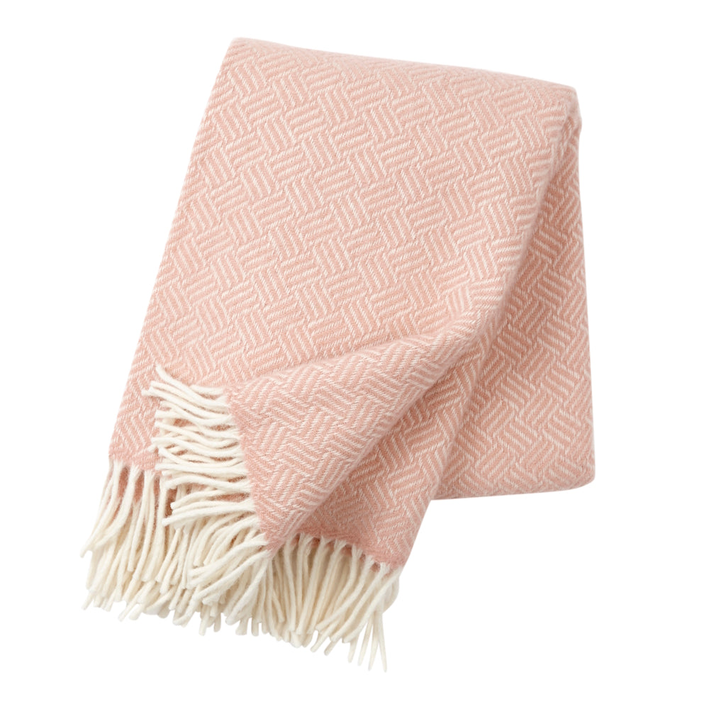 Klippan Samba Wool Blanket Rose Cloud