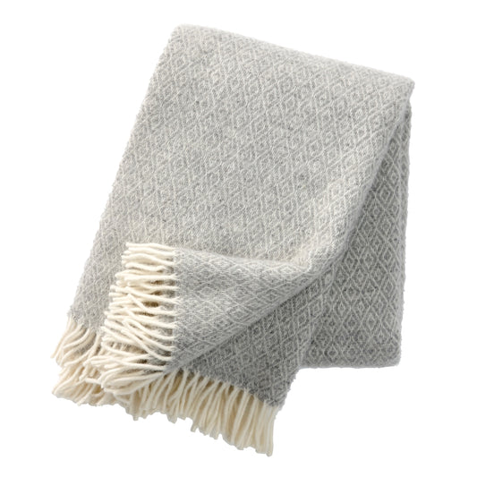Klippan Stella Wool Blanket Light Grey