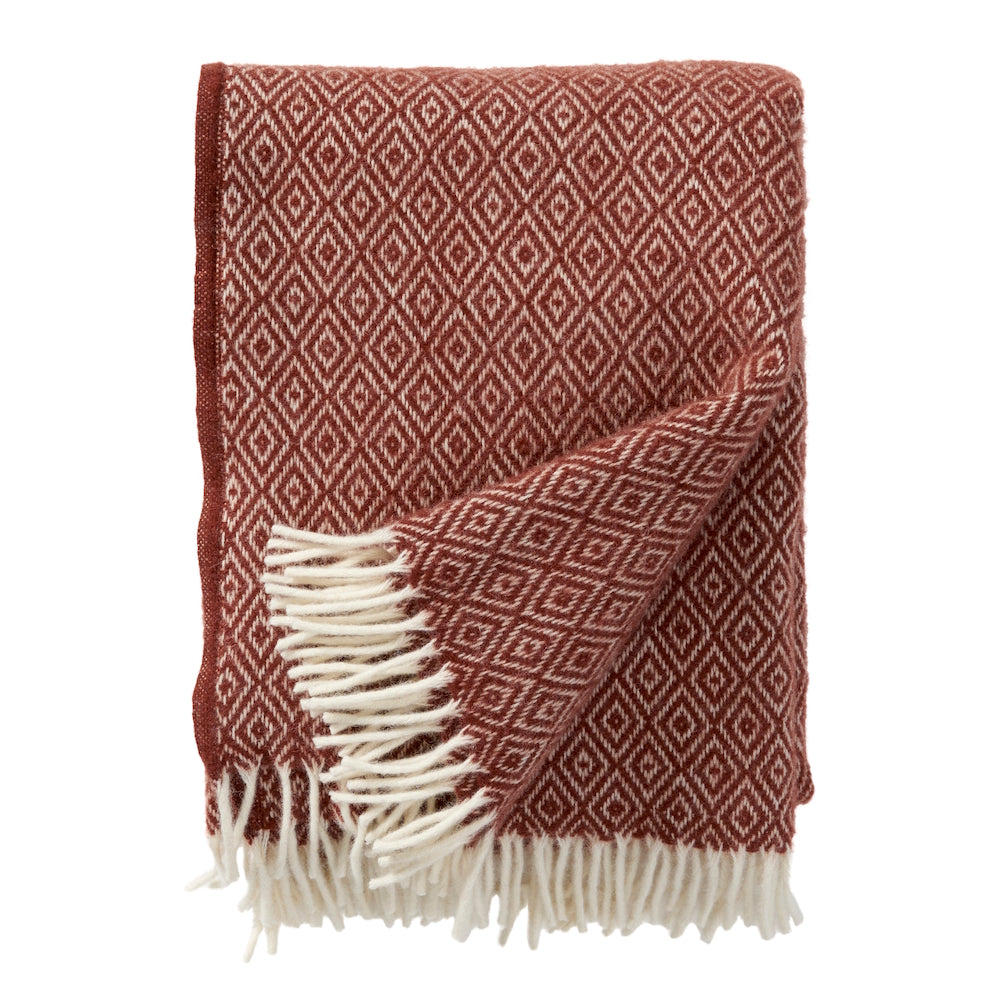 Klippan Stella Wool Blanket Rust