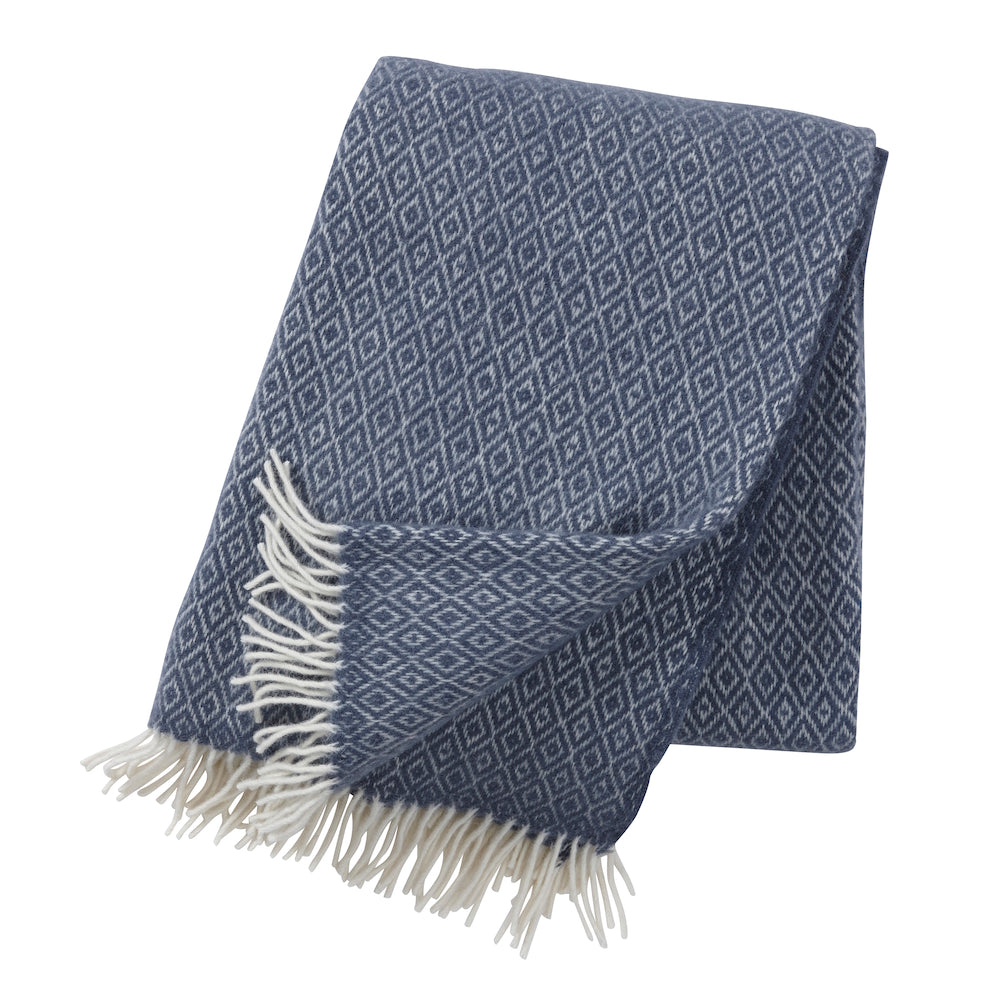 Klippan Stella Wool Blanket Smokey Blue