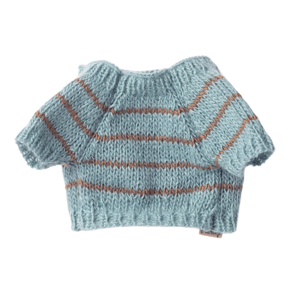 Maileg Puppy Supply Small Sweater Dusty Blue