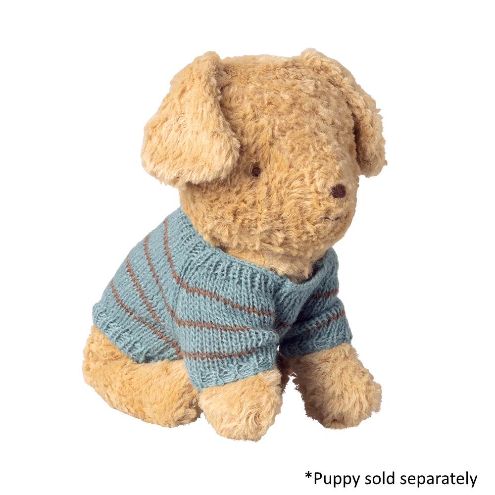 Maileg Puppy Supply Small Sweater Dusty Blue