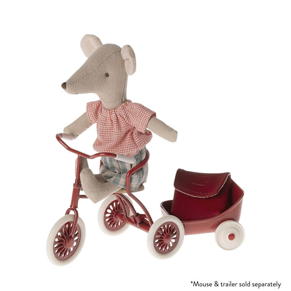 Maileg_Abri_a_Tricycle_Mouse_Red_Styled