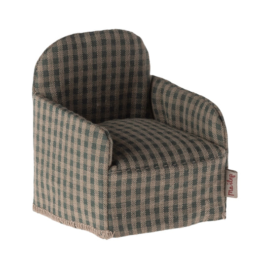 maileg-chair-mouse-green-checker